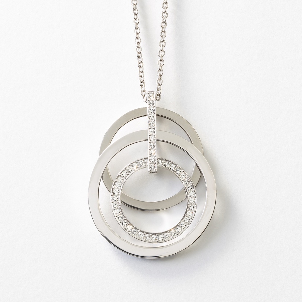 Touchstone Crystal Three Ring Pendant - image 1